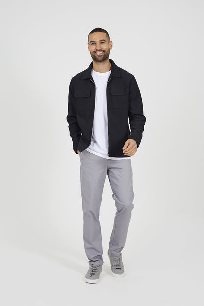 Brave Soul Black Patch Pocket Shacket - Black Image 3