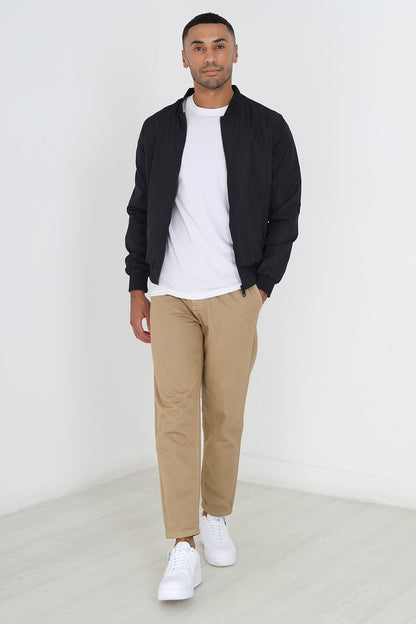 Brave Soul Black Bomber Jacket - Black Image 3