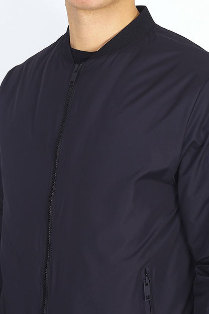 Brave Soul Black Bomber Jacket - Black Image 3