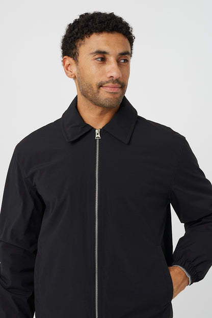 Brave Soul Black Collared Padded Jacket - Black Image 4