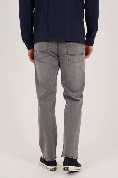 Brave Soul Grey Straight Leg Jeans - Grey Image 2