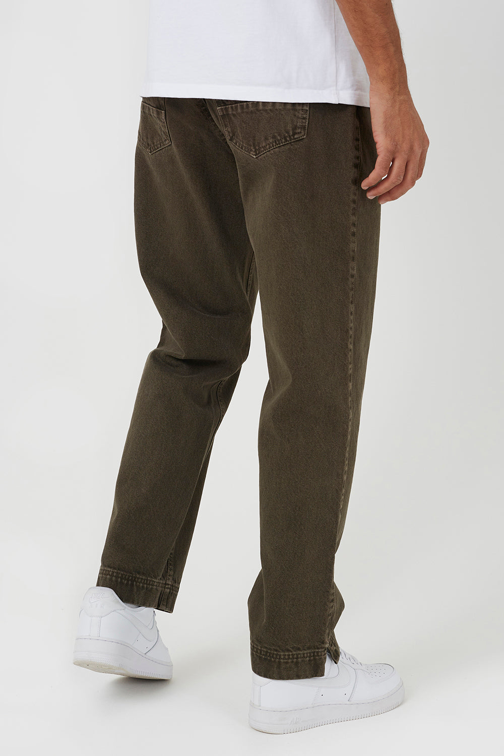 Brave Soul Brown Wide Leg Denim Jeans With Side Hem Split Detail - Brown Image 2