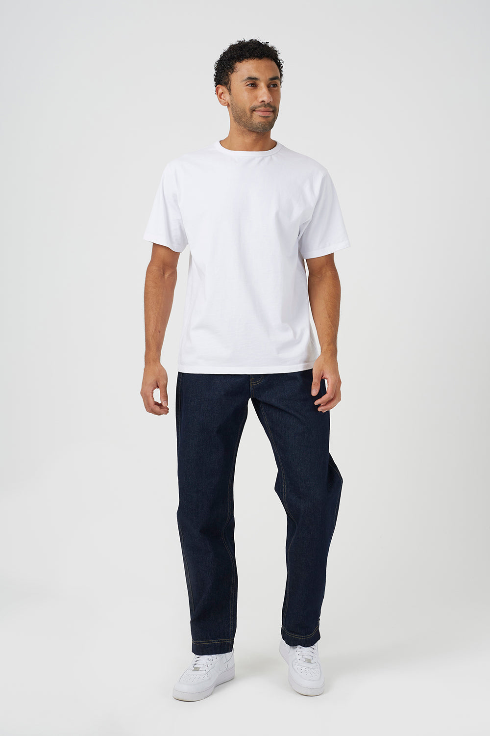 Brave Soul Blue Wide Leg Denim Jeans With Side Hem Split Detail - Blue Image 3