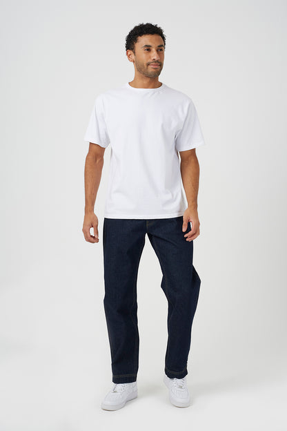 Brave Soul Blue Wide Leg Denim Jeans With Side Hem Split Detail - Blue Image 3