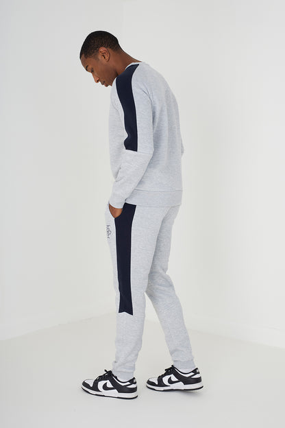 Brave Soul Grey Cut & Sew Joggers - Grey Image 2