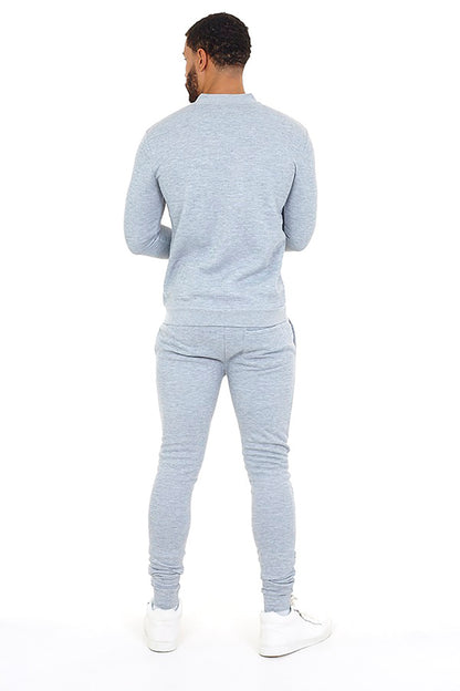 Brave Soul Grey Slim Fit Tracksuit - Grey Image 2