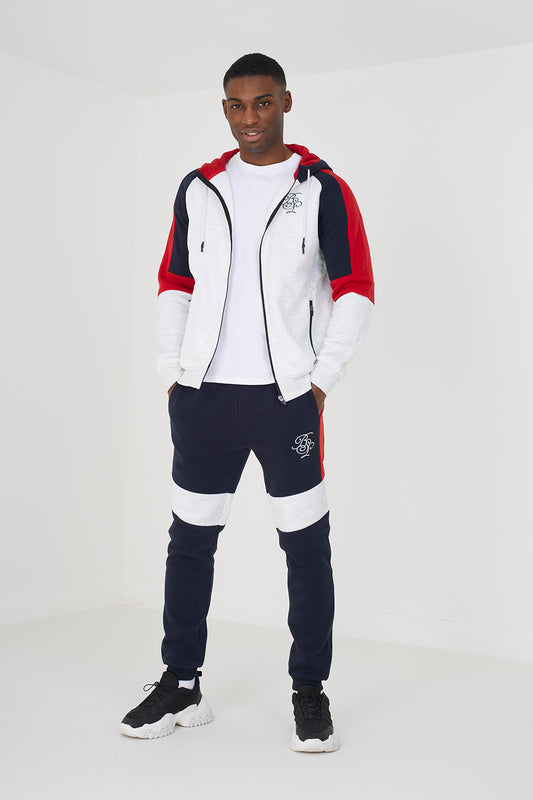 Brave Soul Ecru Zip Through Hoodie & Jogger Co-ord Set - Ecru Image 1