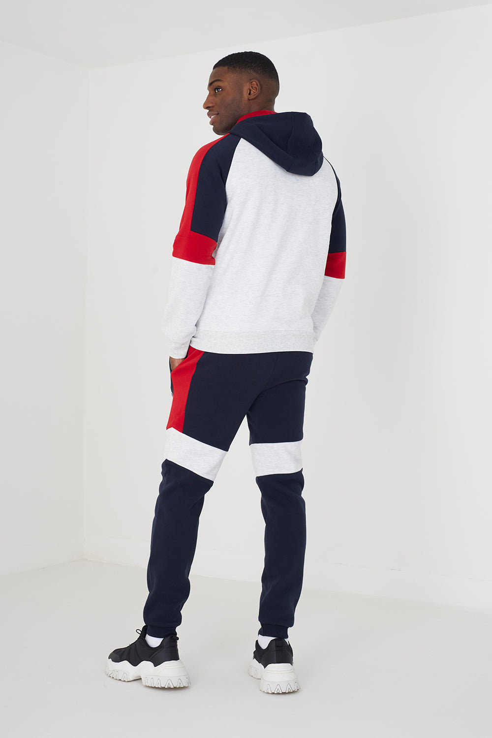 Brave Soul Ecru Zip Through Hoodie & Jogger Co-ord Set - Ecru Image 2