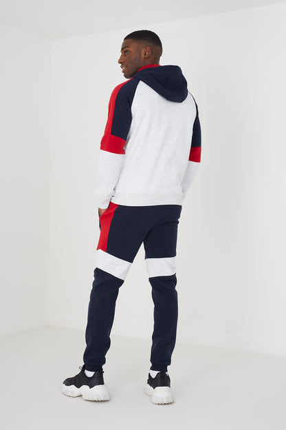 Brave Soul Ecru Zip Through Hoodie & Jogger Co-ord Set - Ecru Image 2