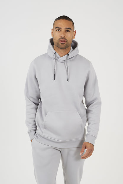 Brave Soul Grey Crossover Neck Hoodie and Joggers Set - Grey Image 5