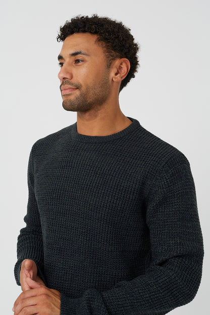 Brave Soul Multi Crew Neck Textured Knit Jumper - Multi Image 4