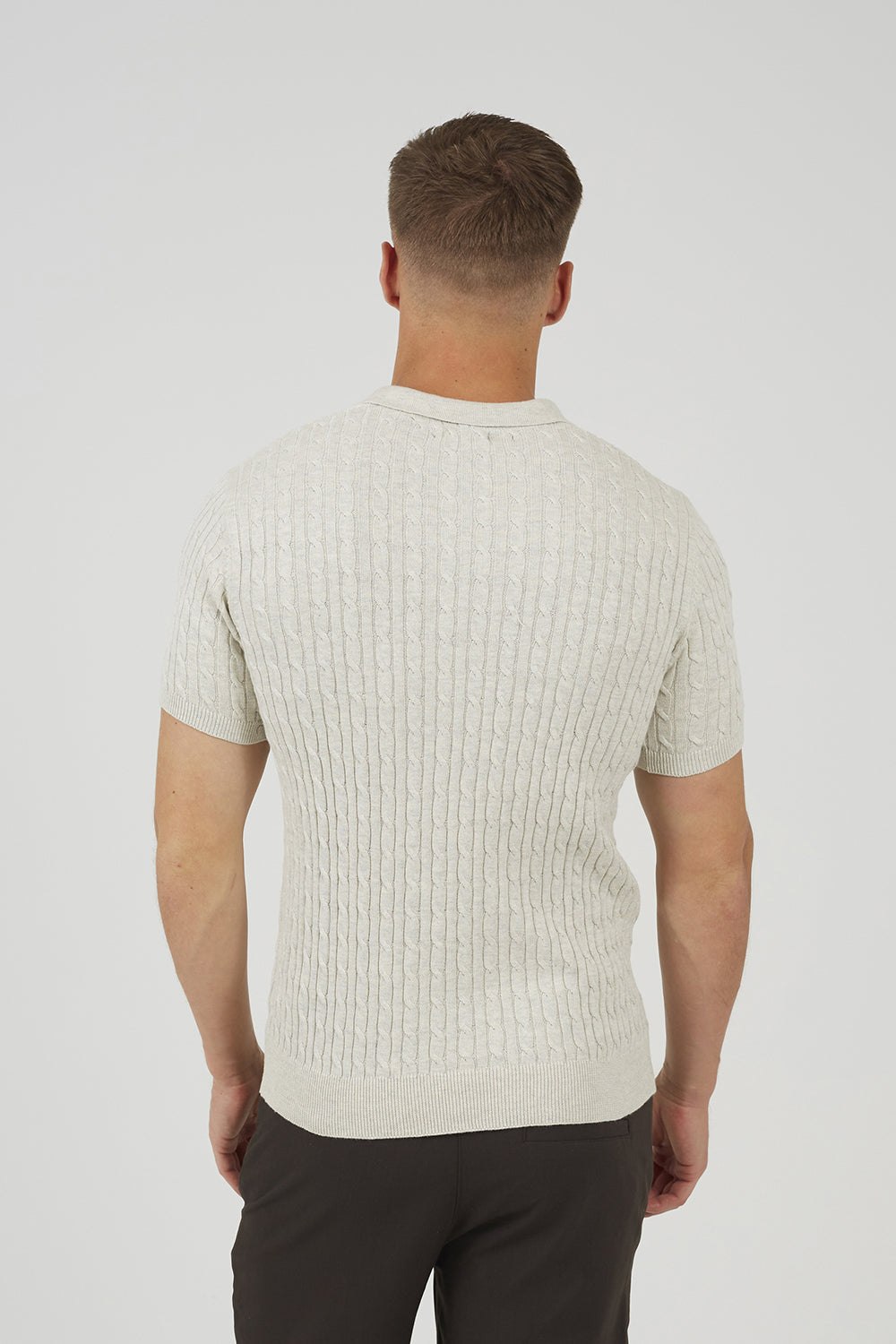 Brave Soul Natural Short Sleeve Polo Shirt - Natural Image 2