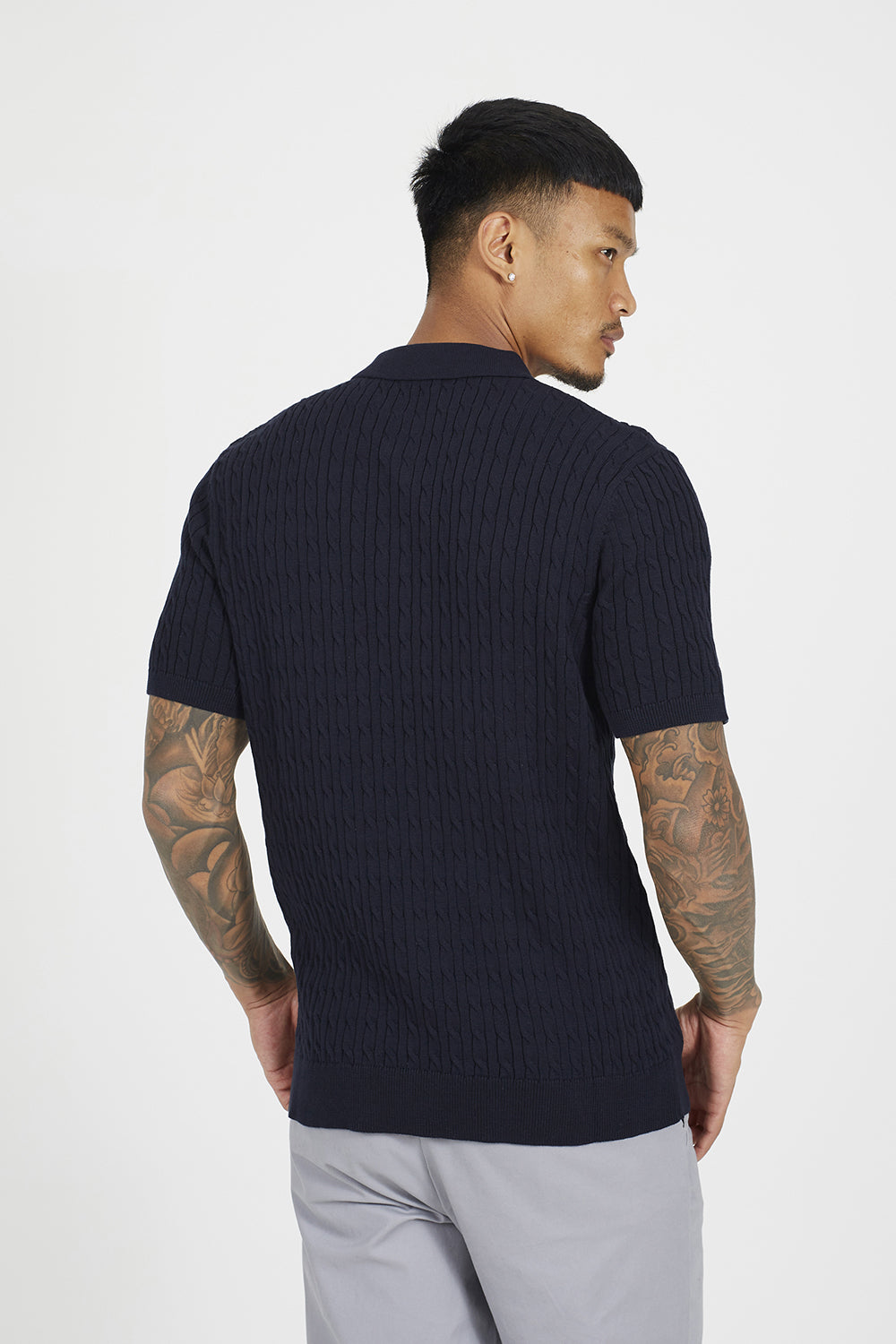 Brave Soul Navy Short Sleeve Polo Shirt - Navy Image 2