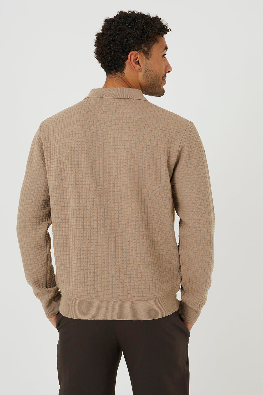 Brave Soul Beige Patch Pocket Knitted Cardigan - Beige Image 2