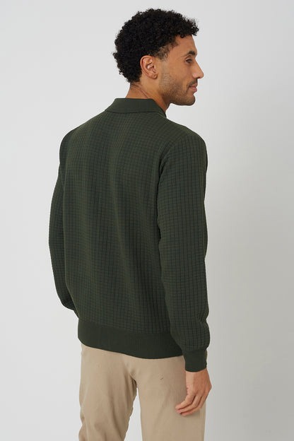 Brave Soul Khaki Patch Pocket Knitted Cardigan - Khaki Image 2