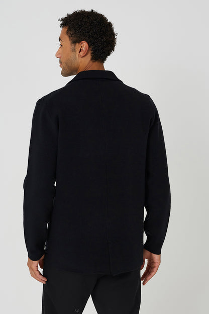 Brave Soul Black Patch Pocket Knitted Cardigan - Black Image 2
