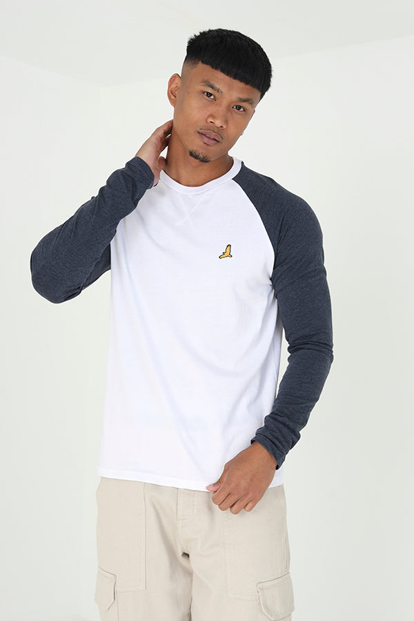 Brave Soul Light Grey 3 Pack Raglan Long Sleeve T-Shirts - Light Grey Image 2