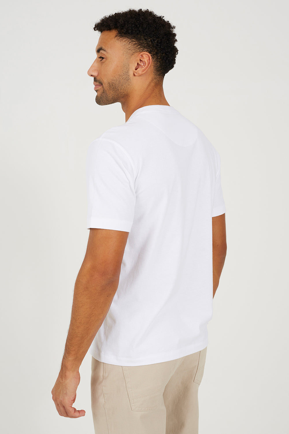 Brave Soul White Cotton Jersey Polo Shirt - White Image 2