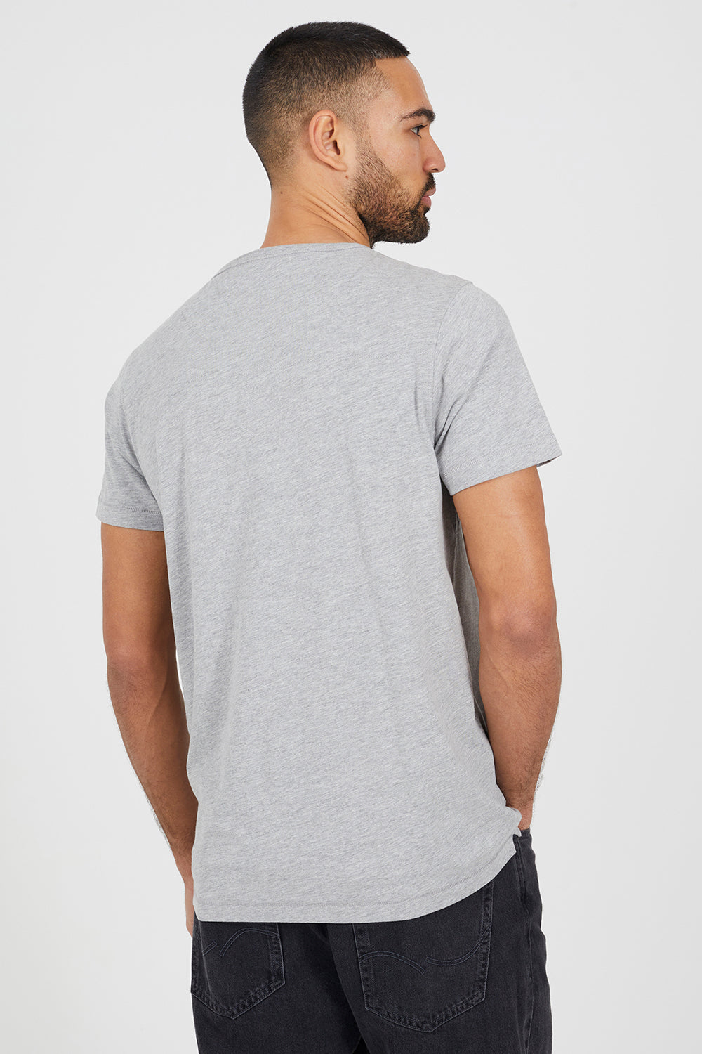 Brave Soul Light Grey Cotton Jersey Polo Shirt - Light Grey Image 2
