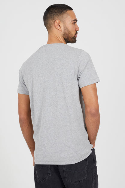 Brave Soul Light Grey Cotton Jersey Polo Shirt - Light Grey Image 2