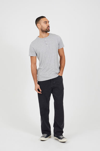 Brave Soul Light Grey Cotton Jersey Polo Shirt - Light Grey Image 3