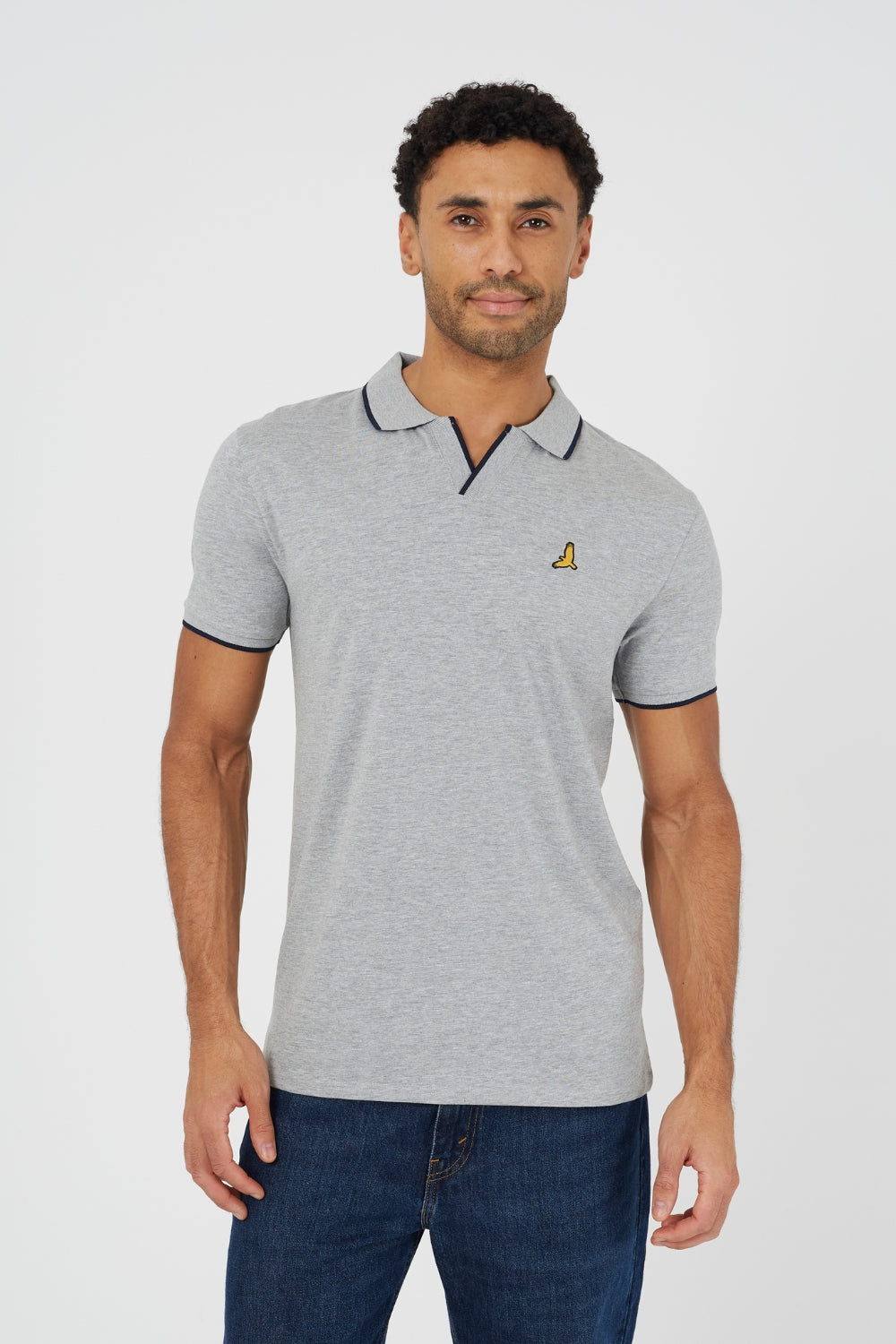 Brave Soul Multi 3 Pack Open Collar Polo Shirts - Multi Image 2