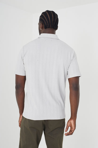 Brave Soul Grey Trophy Neck Polo - Grey Image 2