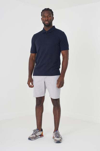 Brave Soul Dark Navy Short Sleeve Polo Shirt - Dark Navy Image 3