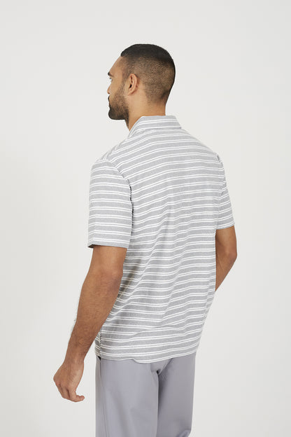 Brave Soul White Trophy Neck Polo Shirt - White Image 2