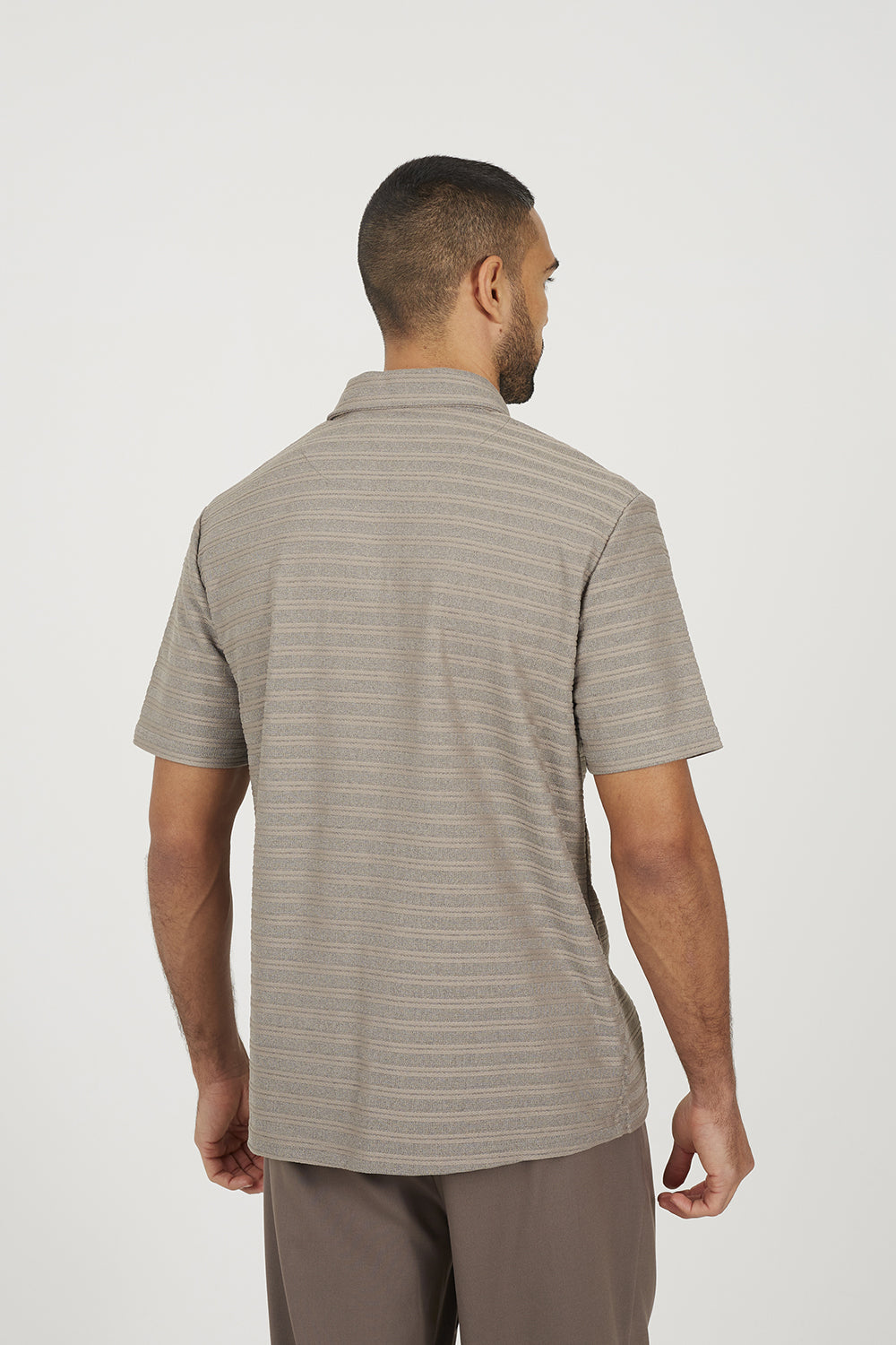 Brave Soul Brown Trophy Neck Polo Shirt - Brown Image 2