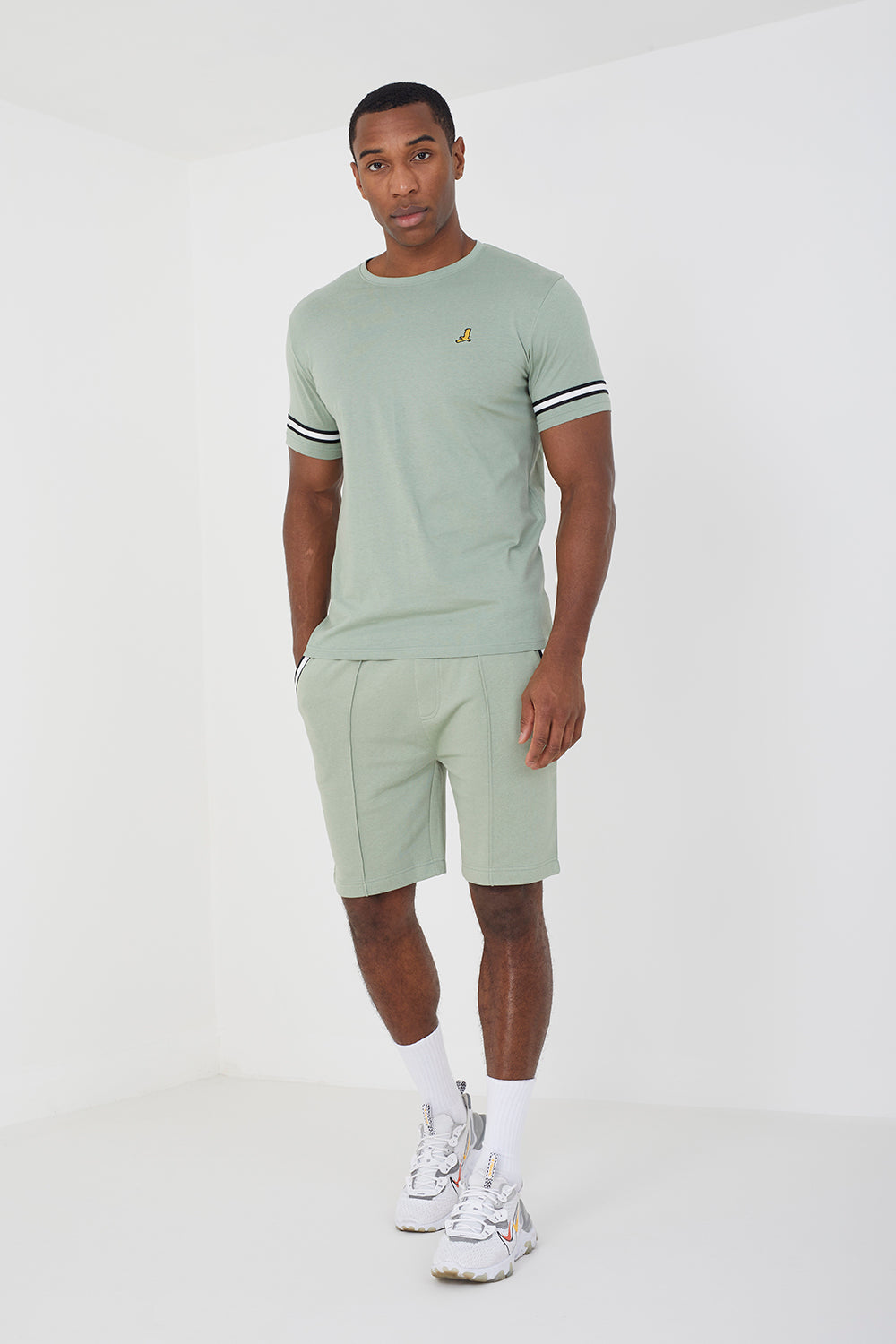 Brave Soul Mint T-Shirt and Shorts Set - Mint Image 1