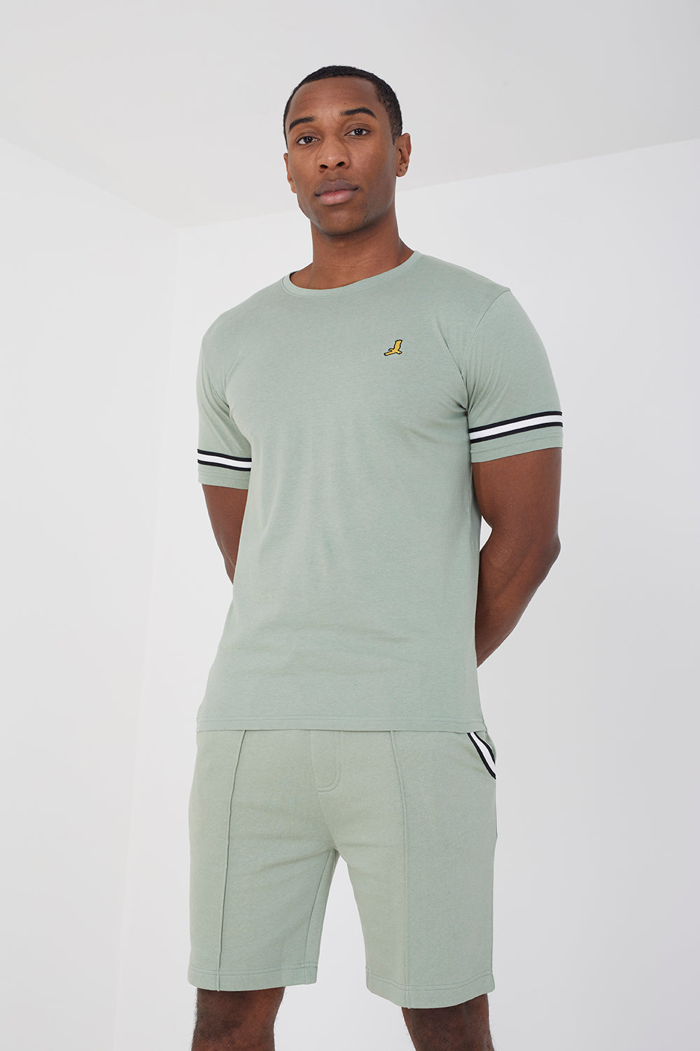 Brave Soul Mint T-Shirt and Shorts Set - Mint Image 4