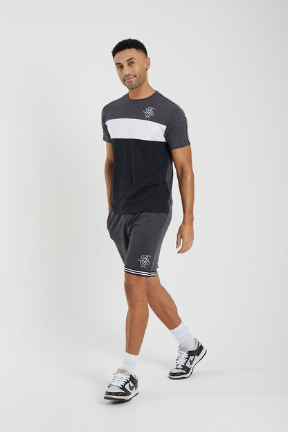 Brave Soul Charcoal T-Shirt and Shorts Set - Charcoal Image 3