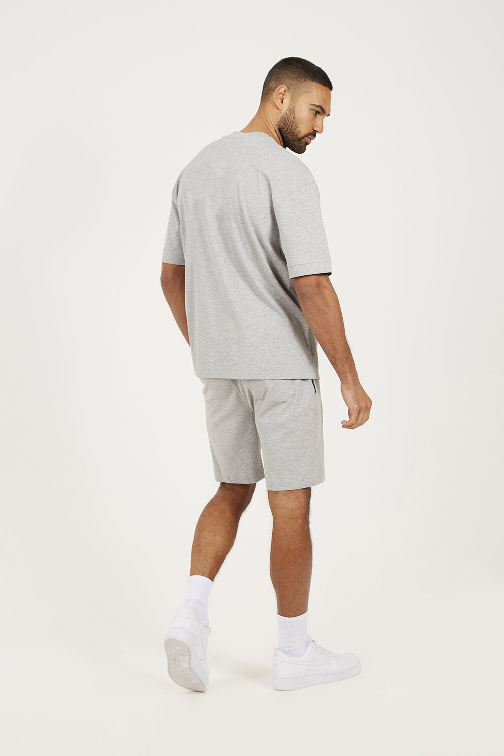 Brave Soul Grey Oversized T-Shirt & Short Co-ord Set - Grey Image 2