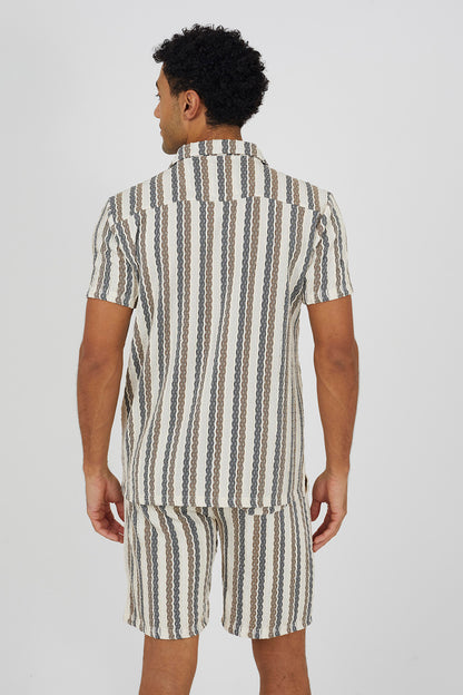 Brave Soul White Revere Collar Shirt - White Image 2