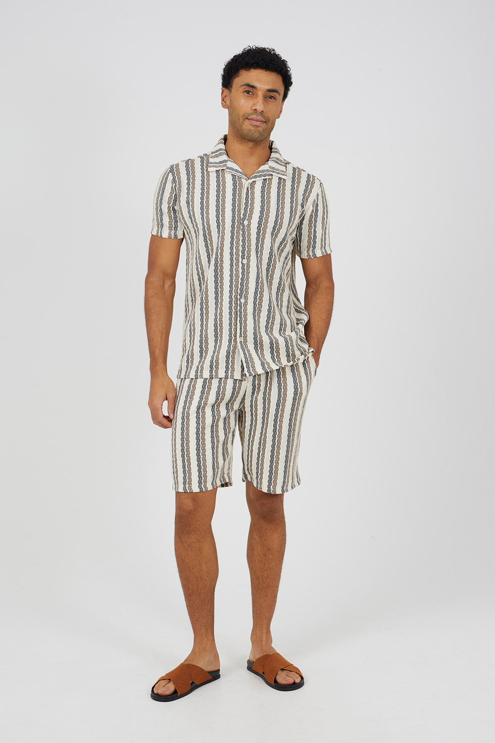 Brave Soul White Revere Collar Shirt - White Image 3