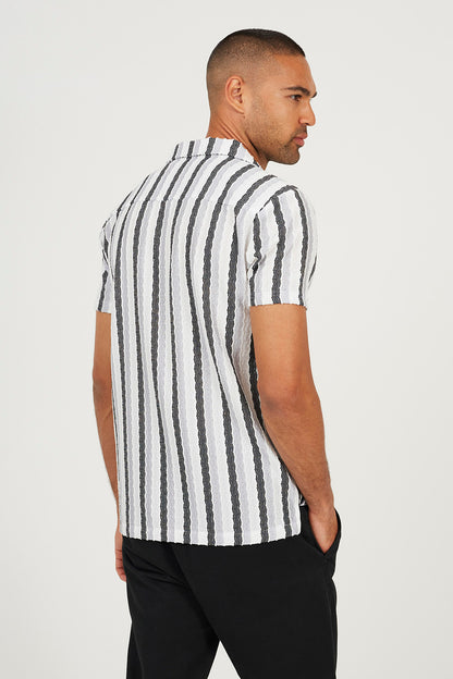 Brave Soul White Revere Collar Shirt - White Image 2
