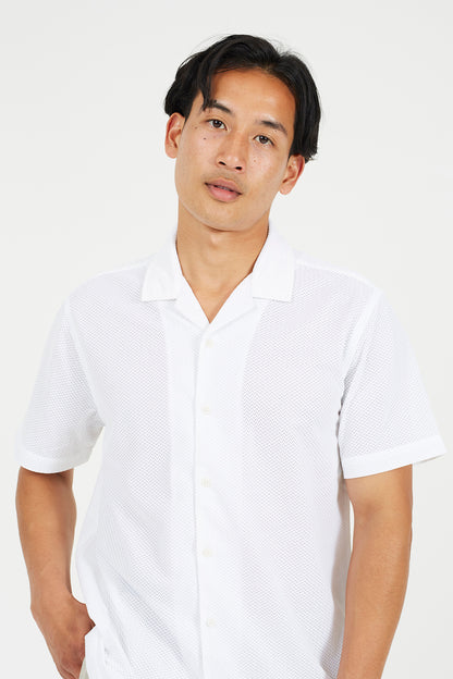 Brave Soul Off White Revere Collar Short Sleeve Shirt - Off White Image 4