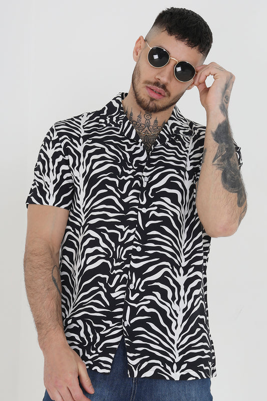 Brave Soul White Short Sleeve Print Shirt - White Image 1
