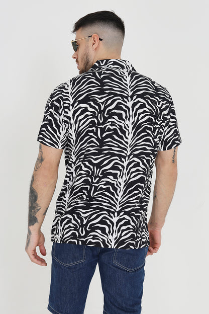 Brave Soul White Short Sleeve Print Shirt - White Image 2