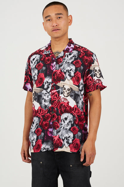 Brave Soul Black Printed Shirt - Black Image 1