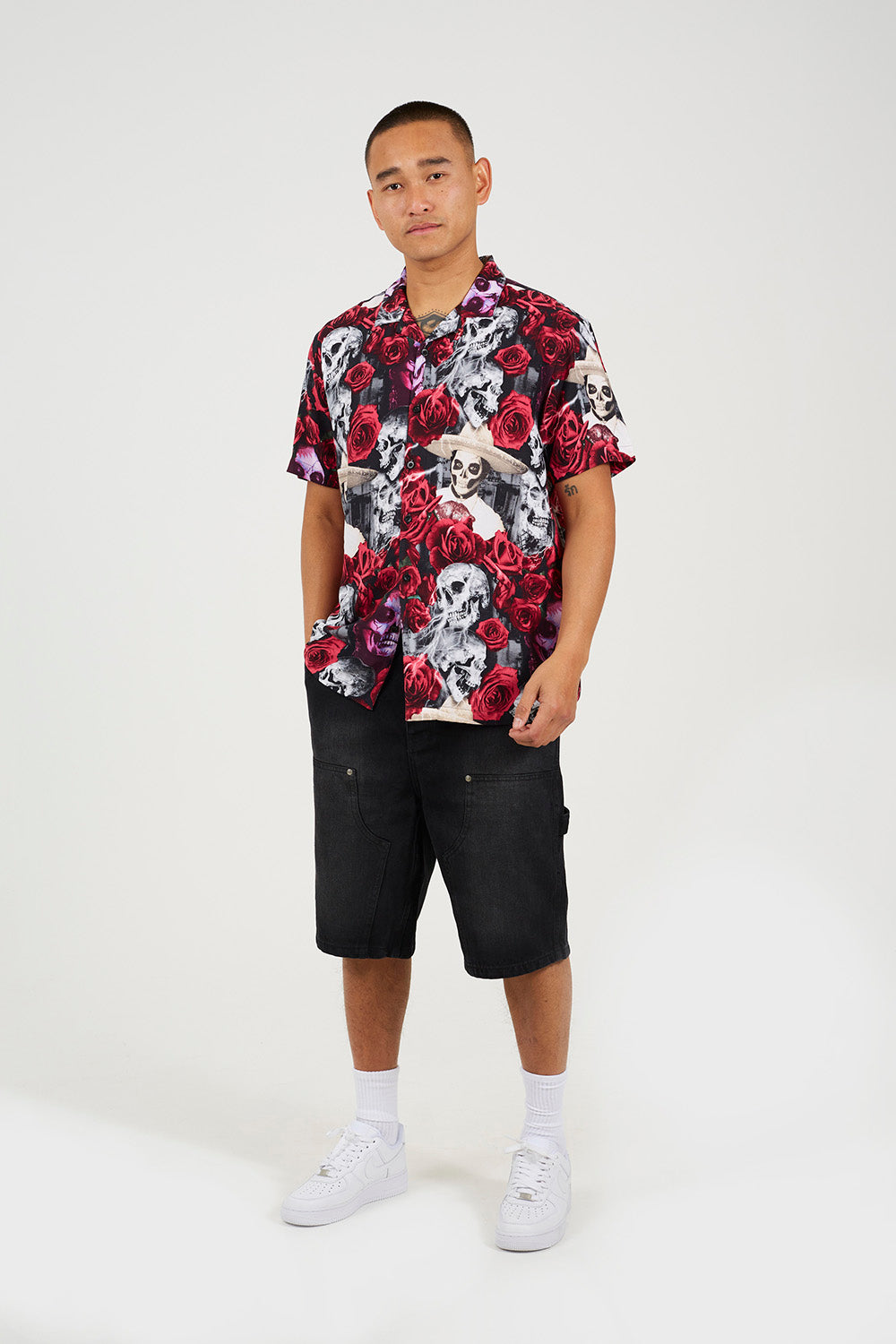 Brave Soul Black Printed Shirt - Black Image 3