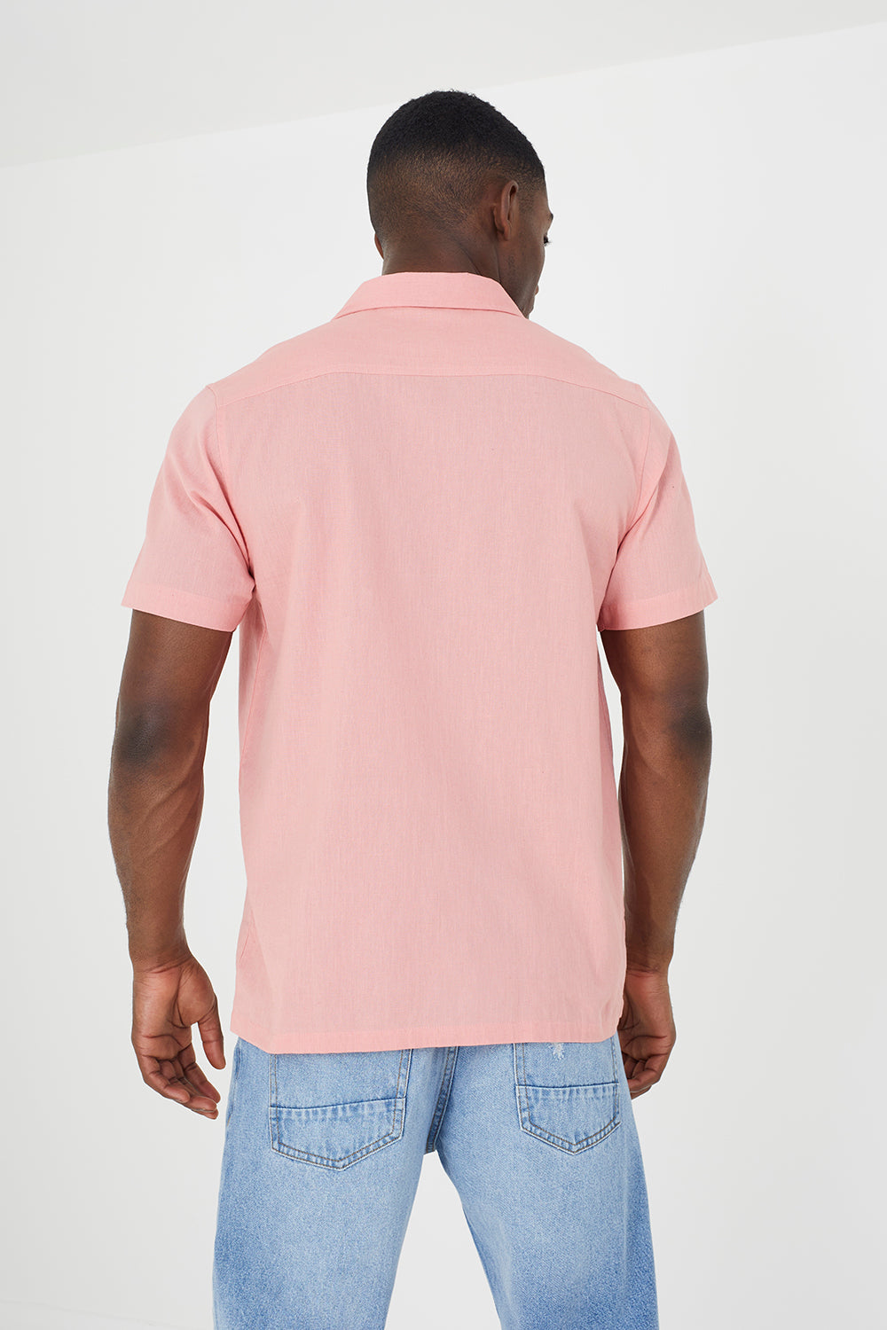Brave Soul Pink Short Sleeve Shirt - Pink Image 2