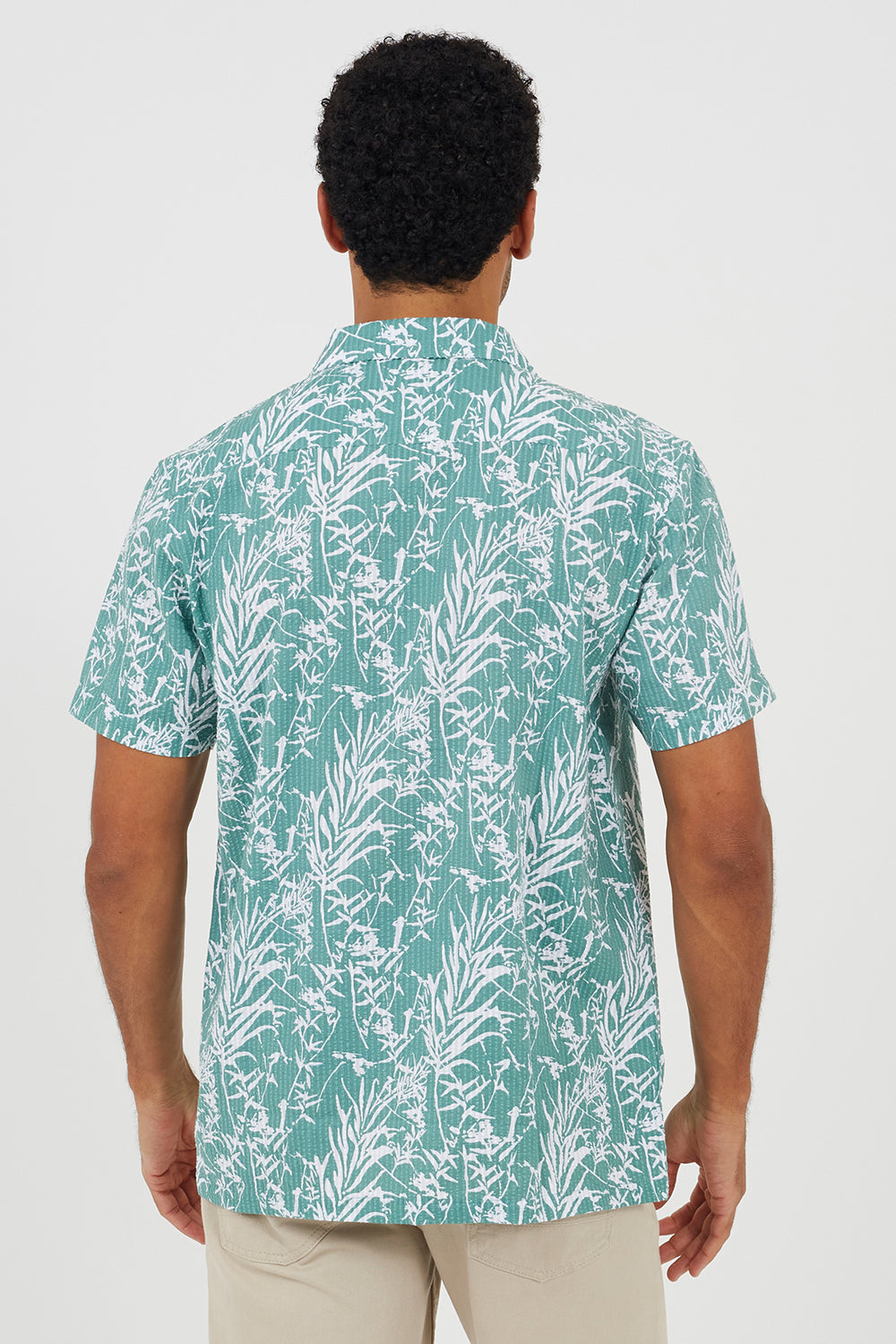 Brave Soul Green Printed Revere Collar Shirt - Green Image 2