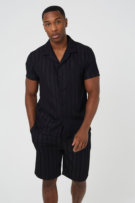 Brave Soul Black Woven Shorts - Black Image 1