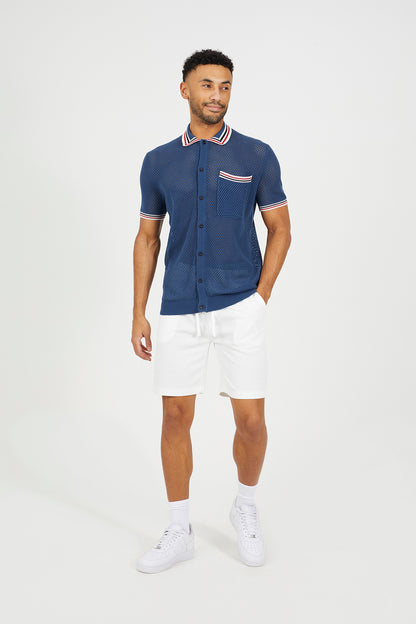 Brave Soul Cream Textured Shorts with Drawcord  - Cream Image 3