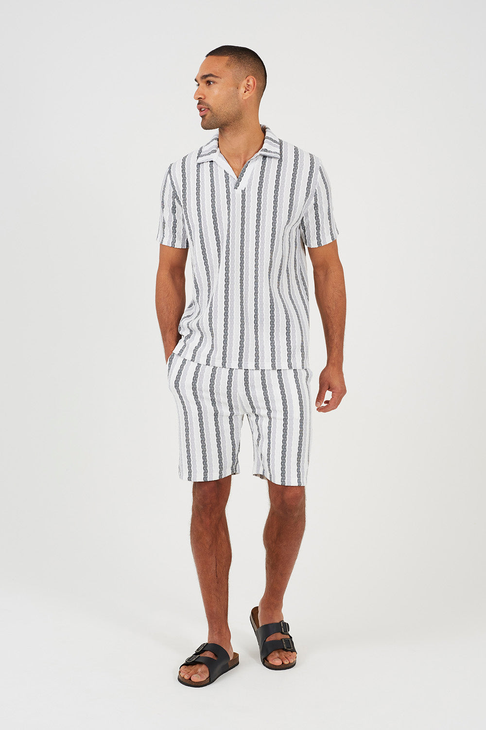 Brave Soul White Regular Fit Shorts - White Image 3