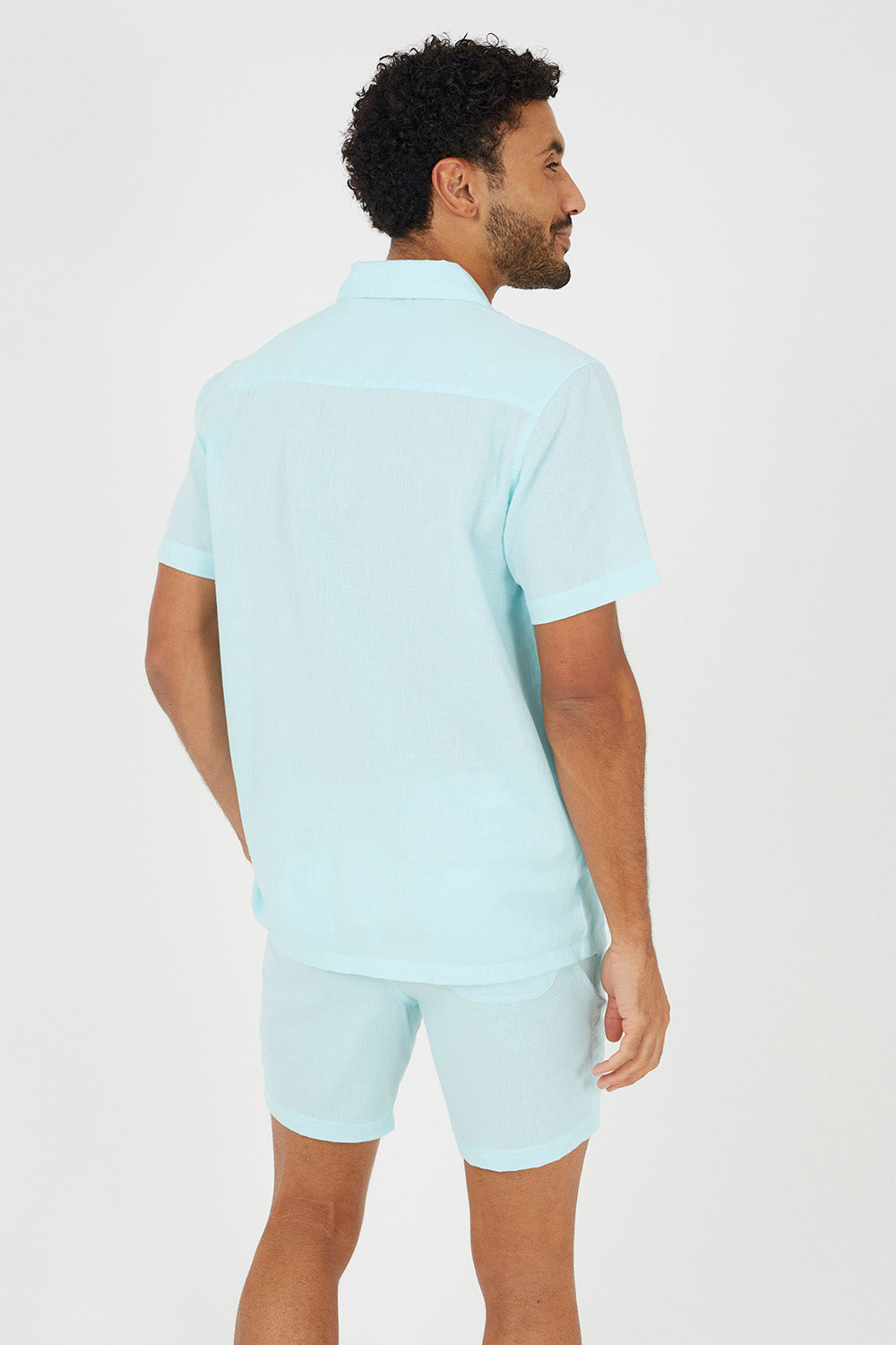 Brave Soul MInt Seersucker Shorts - MInt Image 2