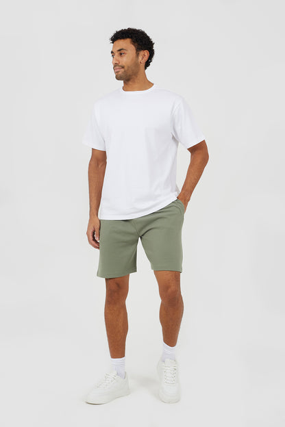 Brave Soul Pale Green Textured Longline Shorts - Pale Green Image 3