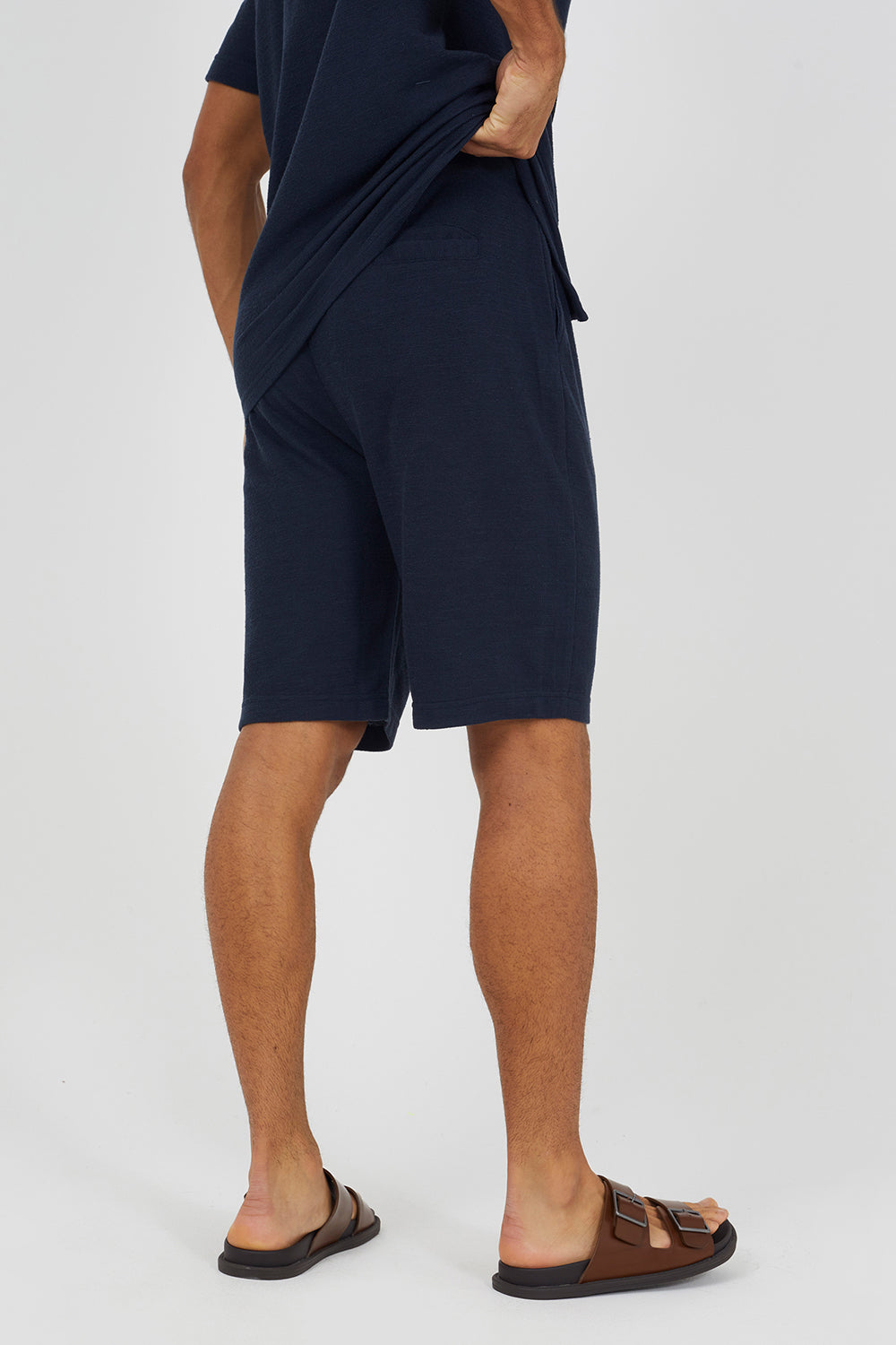 Brave Soul Navy Elasticated Waist Shorts - Navy Image 2
